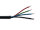 RGB Cable LiYY, black, four-core (3x0,25mm², 1x0,75mm²)