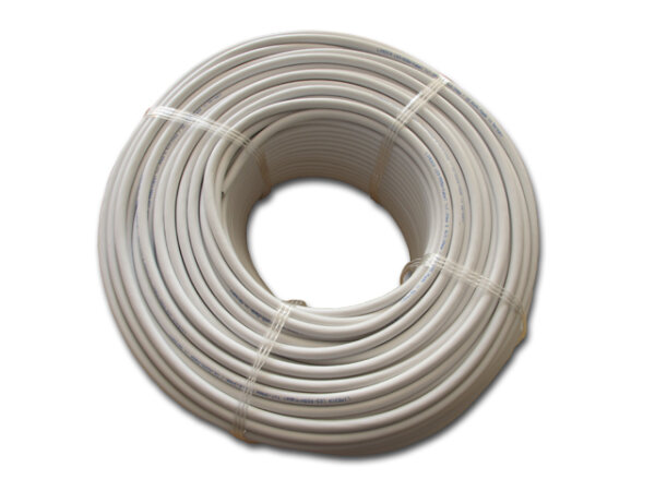 RGBW-Kabel LiYY, weiß, 5-adrig (4x0,25mm², 1x0,8mm²) - 100m Rolle