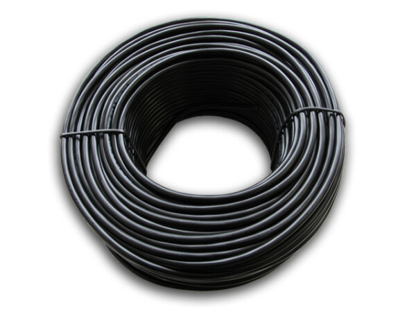RGBW-Kabel LiYY, schwarz, 5-adrig (4x0,25mm², 1x0,8mm²)